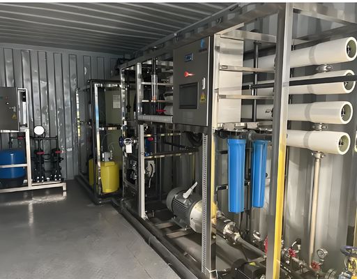 Goede prijs 50-70% herstelpercentage RO-systeem in containers aangedreven door Grundfos / CNP-pomp online