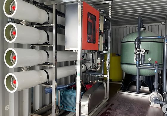 Goede prijs Container omgekeerd osmose systeem met Filmtec / Toray / Vontron membraan online