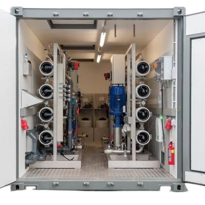Goede prijs 500m3 Per Day Container Type Reverse Osmosis System with 25000L/Hour Capacity and 40kw Power for Water Treatment online